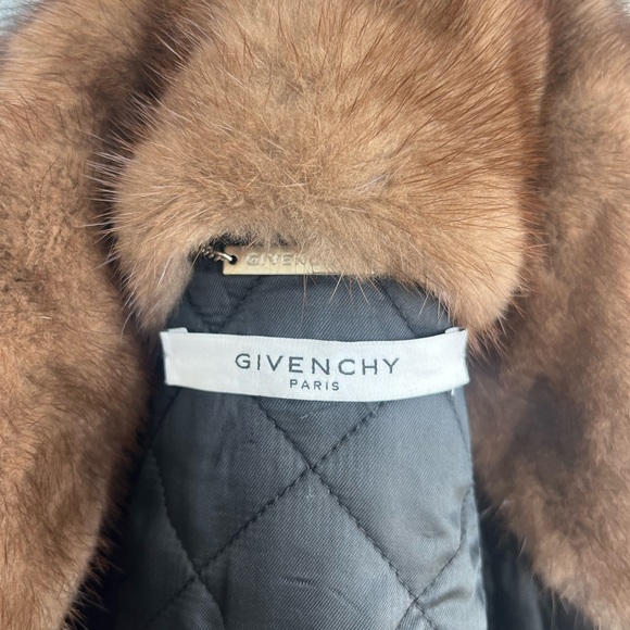 Givenchy Black Denim Cape/Poncho/Coat w/Mink Collar - Picture 14 of 16